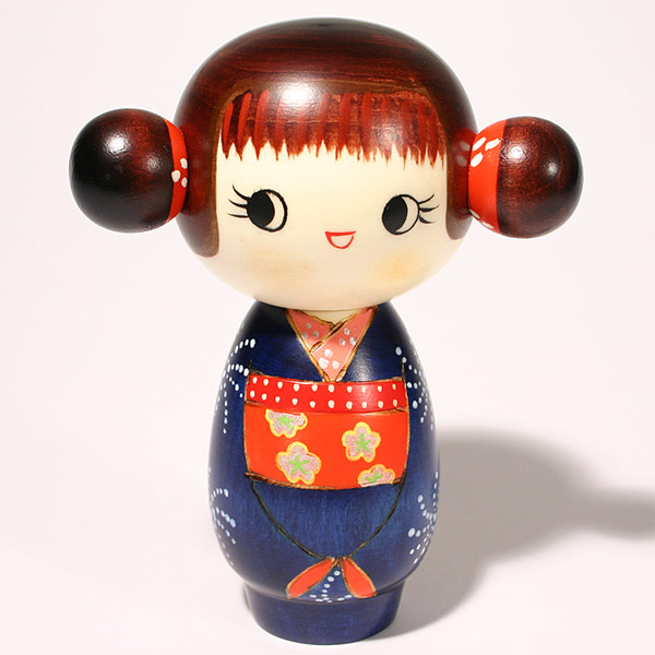 楽天市場】こけし 「ごきげん」 c273 創作こけし 置物 木製 お土産