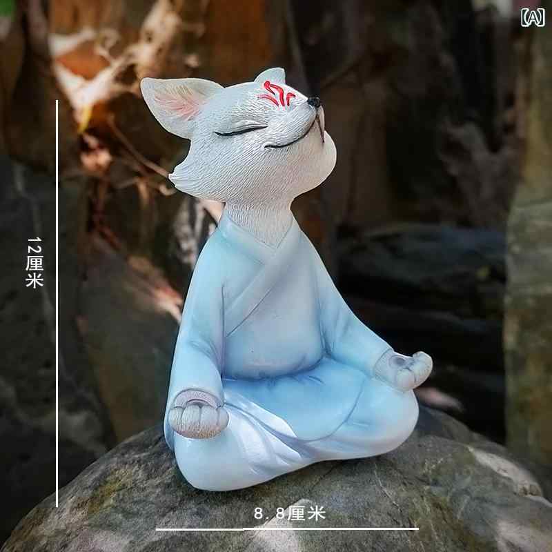 楽天市場】室内 インテリア 飾り 白い 九 尾の キツネの 小さい 装飾品