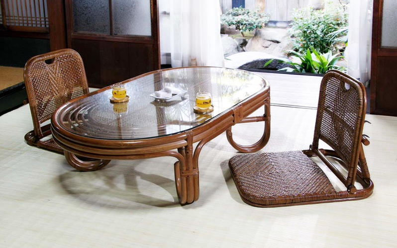 楽天市場】籐椅子 座椅子 折りたたみ 籐製 軽い 和風 和モダン