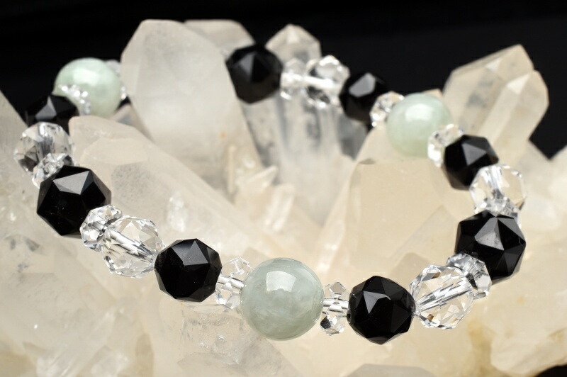 楽天市場】魔除けモリオン×成功の石翡翠のコラボ 当店オリジナルブレス