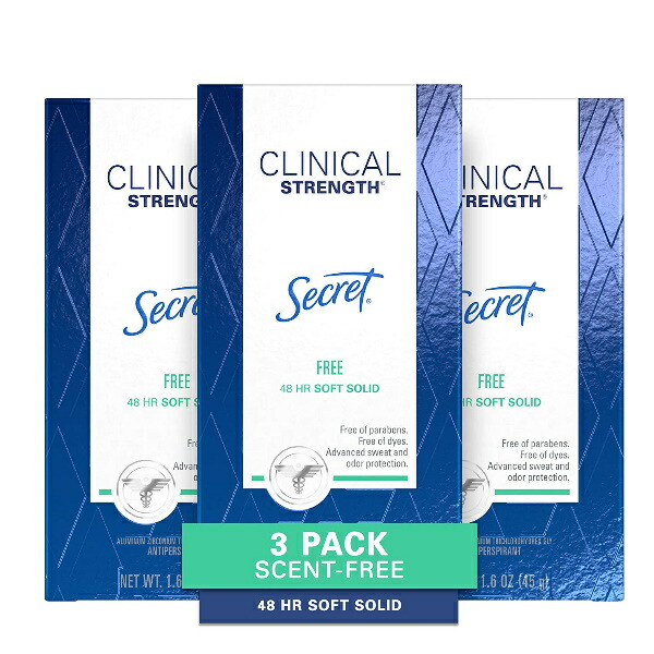 楽天市場】3本セット 無香料 シークレットデオドラント クリニカル