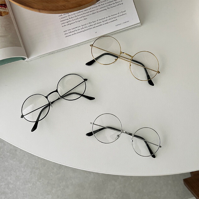 恵比寿groom 90%off】シルバーメタルフレーム 丸型眼鏡 恵比寿groom 90