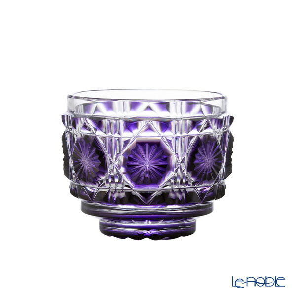 楽天市場】【ポイント10倍】復元薩摩切子 猪口A／1102 八角籠目 紫