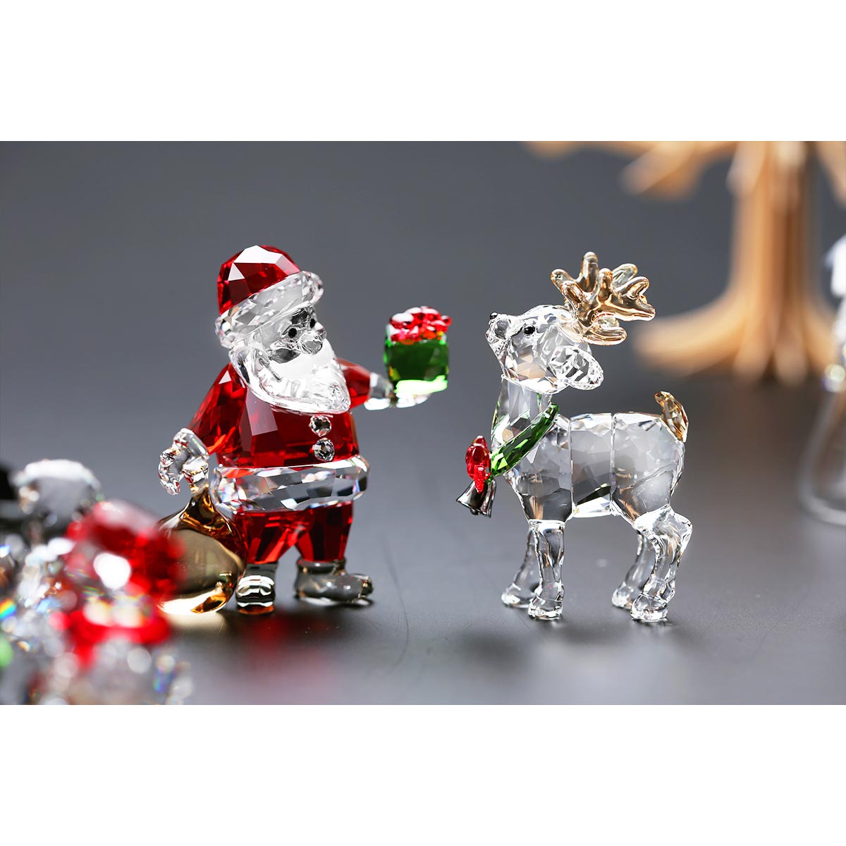 楽天市場】【2/25限定 P10倍】スワロフスキー サンタのトナカイ SWV5