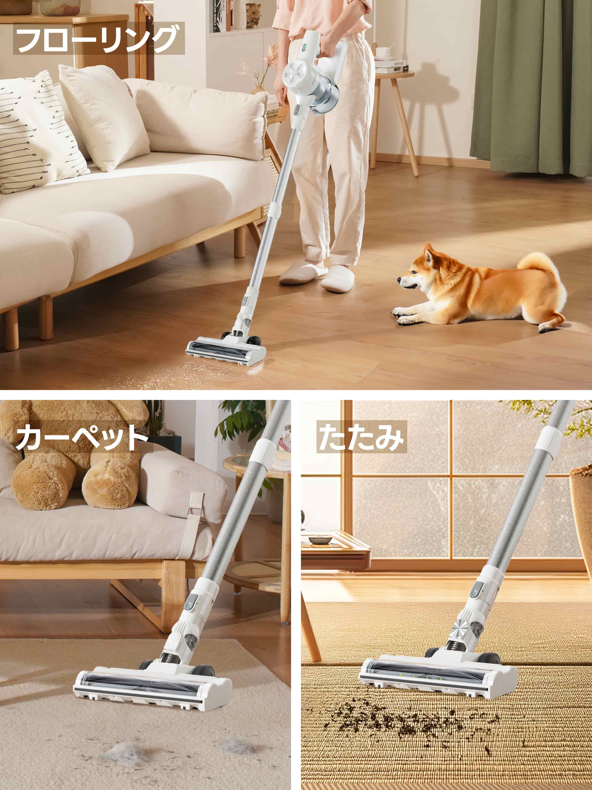 楽天市場】【吸引力革命！75KPa】掃除機 コードレス 掃除機 サイクロン