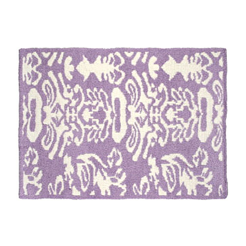 新品 Kashwere カシウエア ハーフブランケット ダマスク ラベンダー