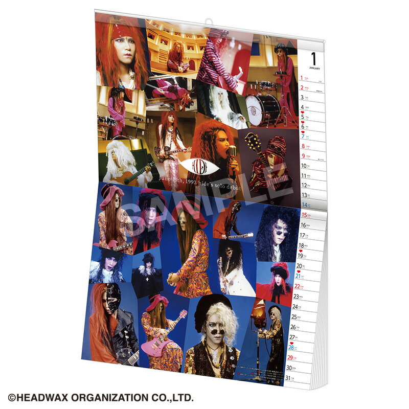 楽天市場】hide Official Calendar 2023 : LEMONed SHOP 楽天市場店