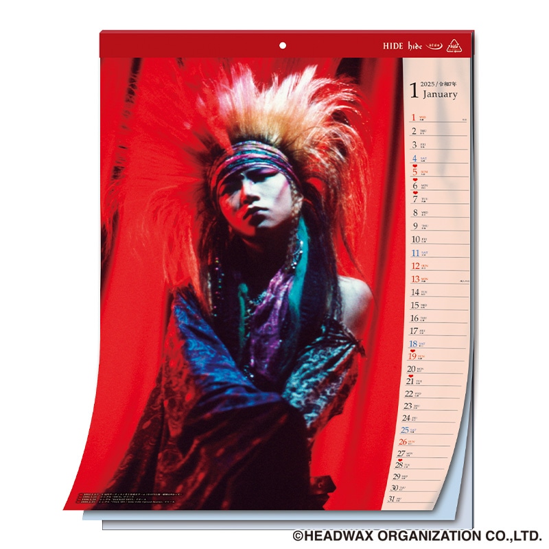 楽天市場】hide Official Calendar 2025〜hide 60th Anniversary