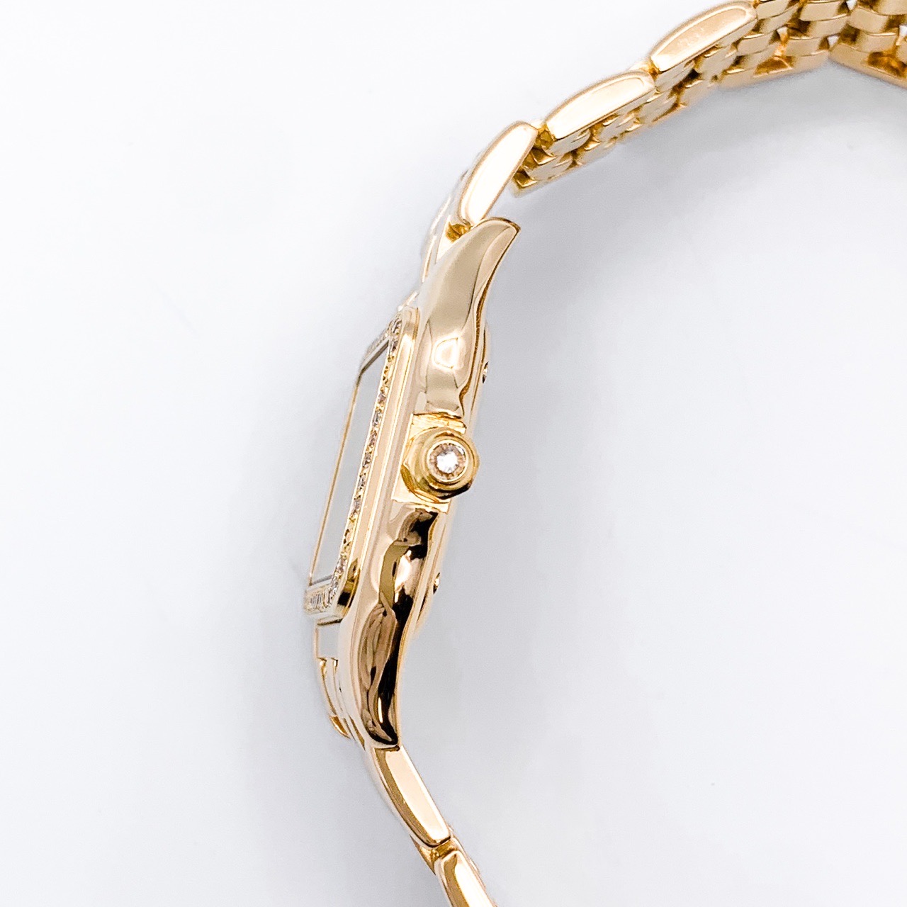 楽天市場】【OH済】カルティエ パンテール SM K18YG ロゴ立体文字盤