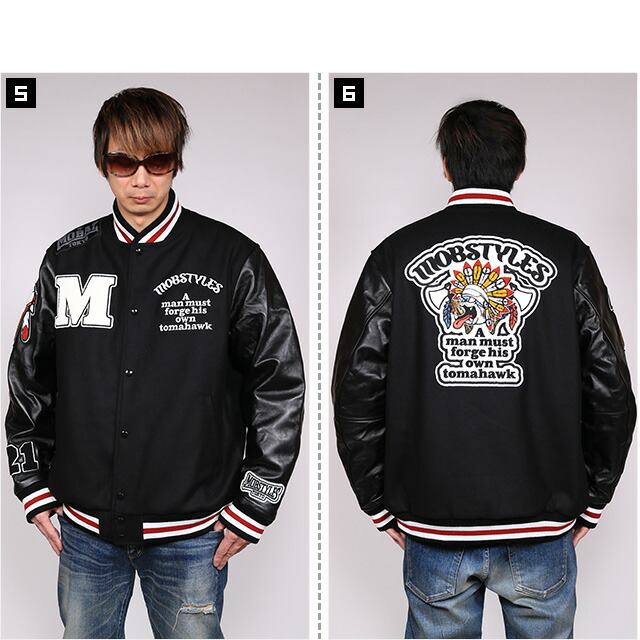 楽天市場】(モブスタイルス) MOBSTYLES TEAM STADIUM JACKET BLACK