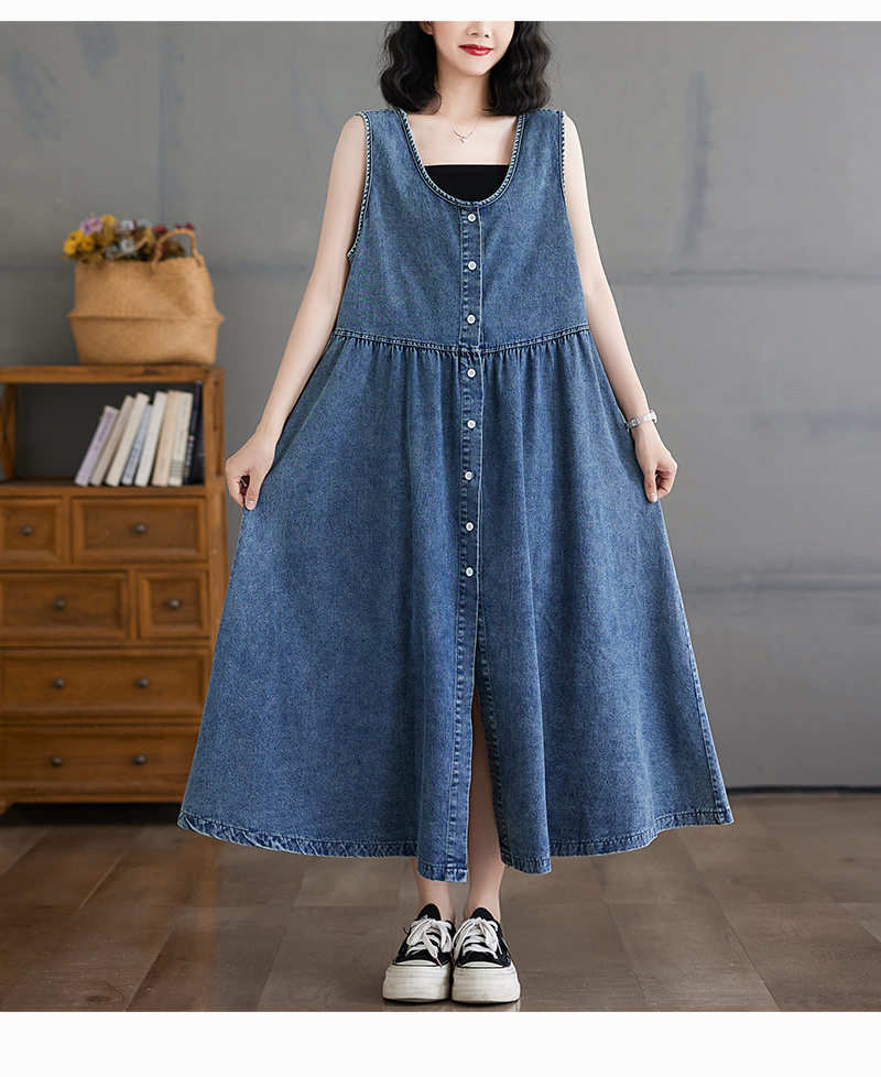 楽天市場】デニムワンピース ワンピース ロングワンピース マキシ