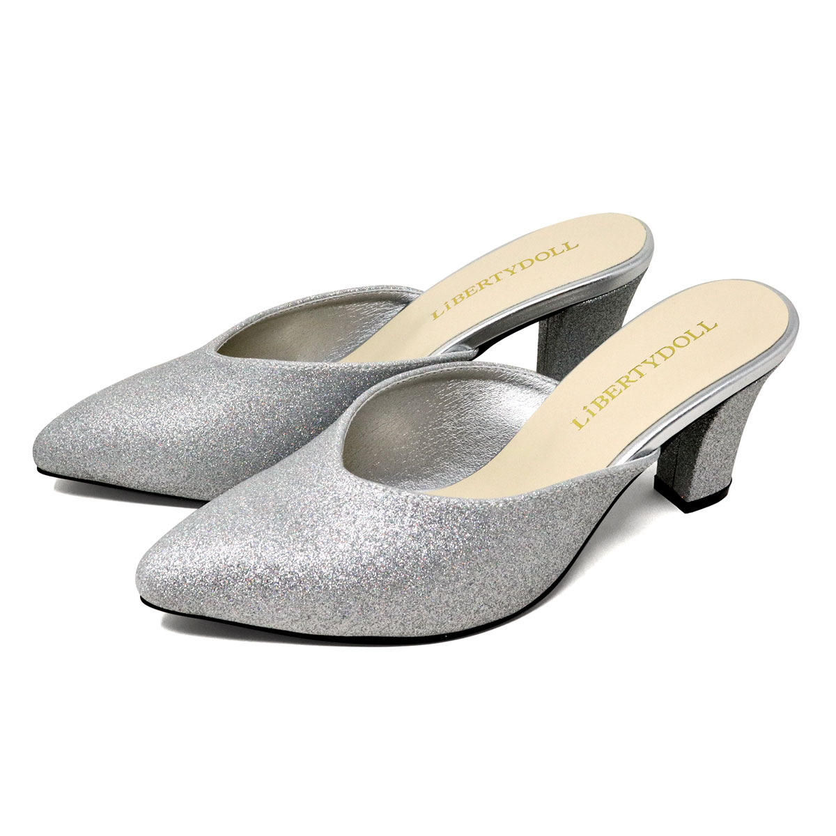 楽天市場】ミュール サンダル 7cmヒール レディース パンプス かかと