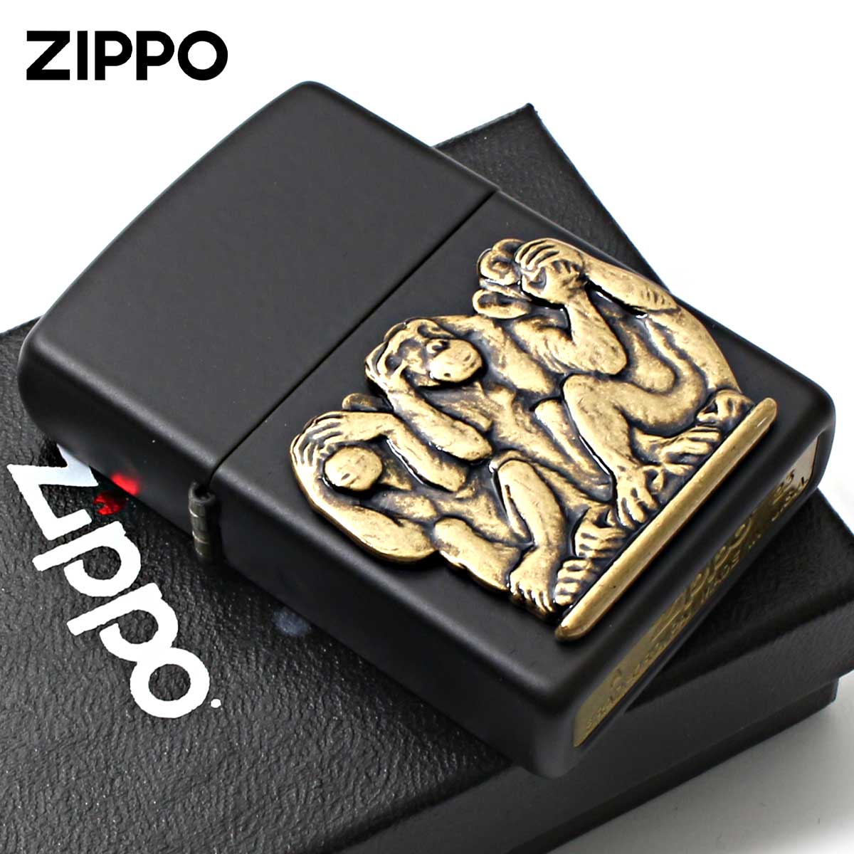 楽天市場】Zippo ジッポライター 三猿 見ざる 聞かざる 言わざる Three