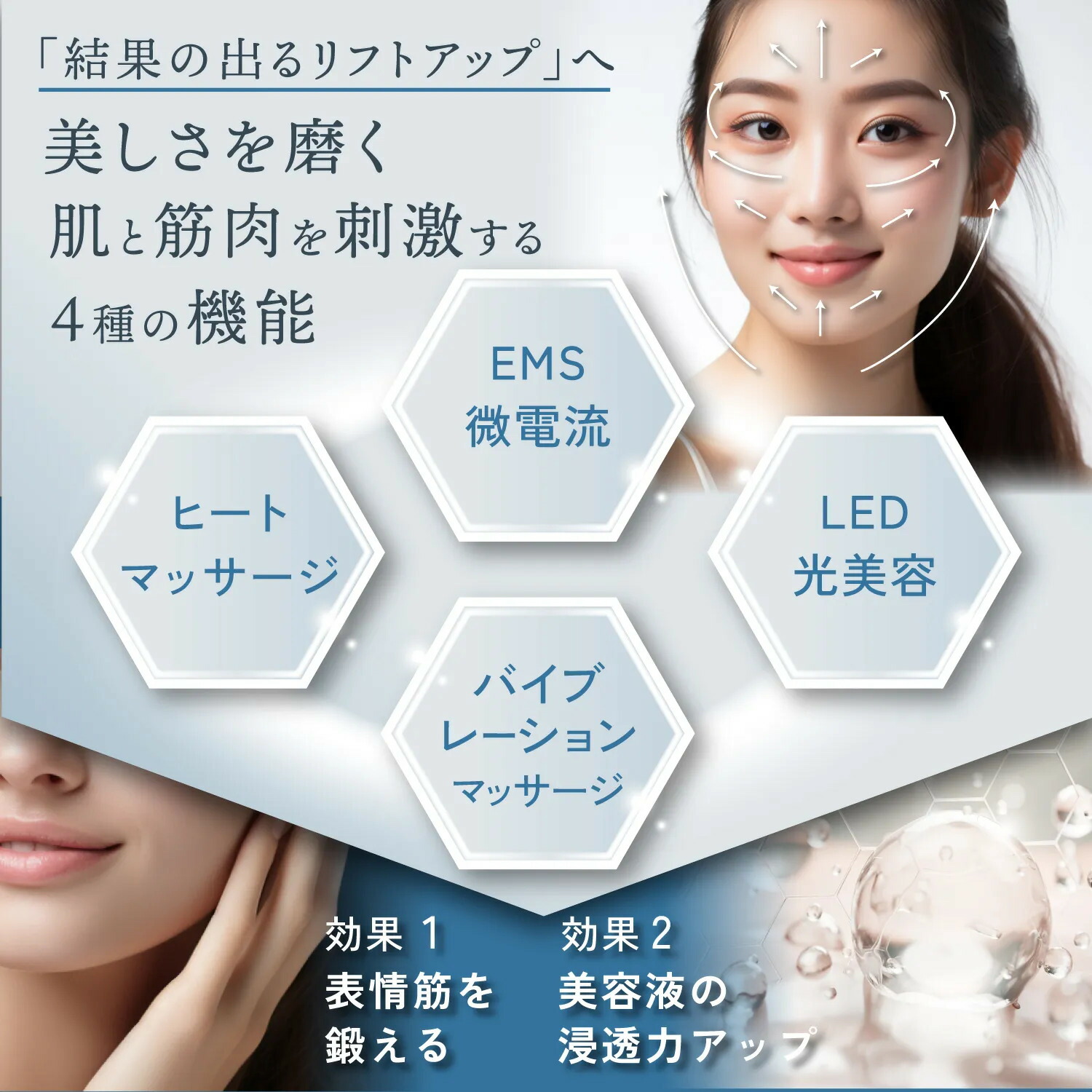 楽天市場】KYOGOKU スキンソニックメディプロ 美顔器 EMS 微電流