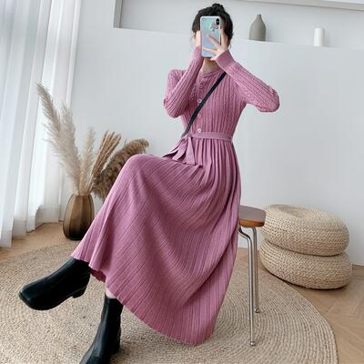 楽天市場】ニット ワンピース ロングワンピ きれいめ カジュアル