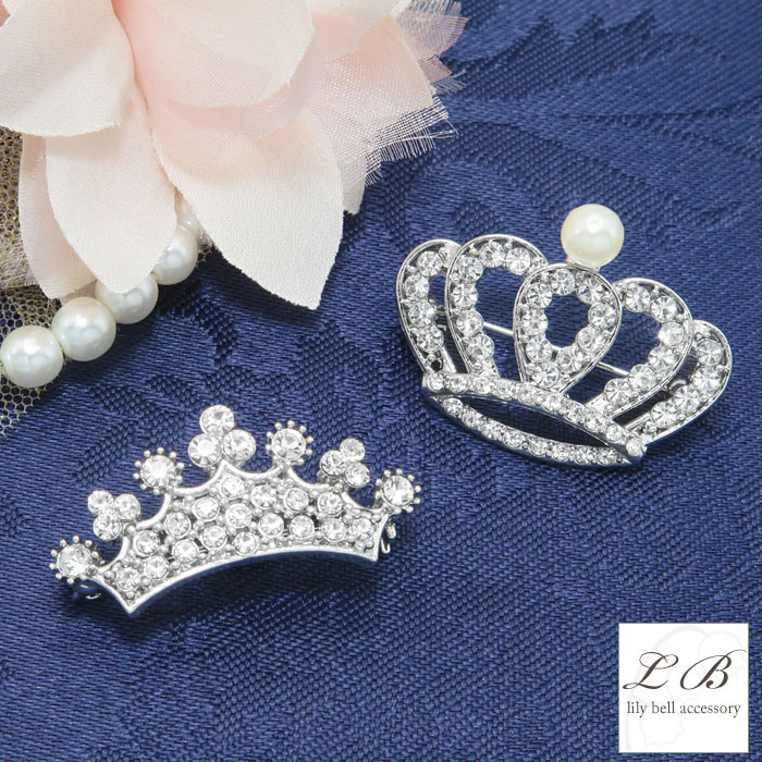 楽天市場】ブローチ / ( 王冠 ミニ ) クラウン ティアラ エレガント