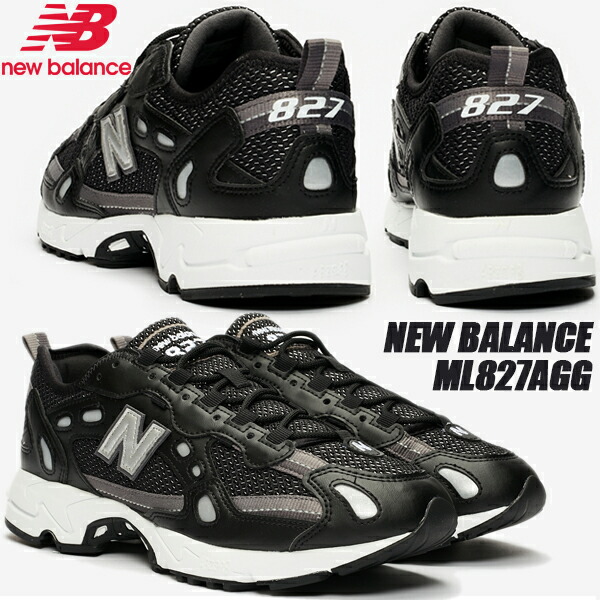楽天市場】NEW BALANCE ML827AAG width D BLACK ニューバランス 827