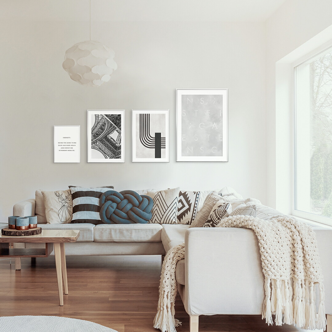 楽天市場】【 A4白フレーム2個 】ポスターフレーム A4 / 賃貸OKな軽量