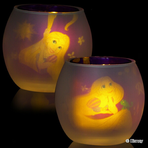 楽天市場】キャンドルホルダー 塔の上のラプンツェル シルエットグラス