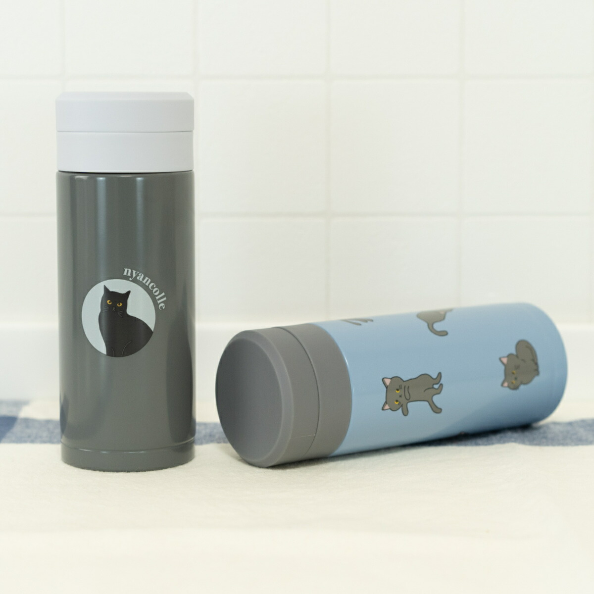 楽天市場】水筒 200ml スクリュー栓スリムマグ にゃんこれ （ ねこ