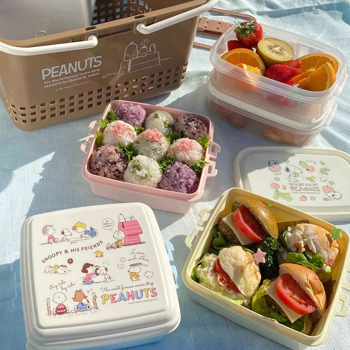 楽天市場】ピクニックセット スヌーピー バスケット ピクニックケース