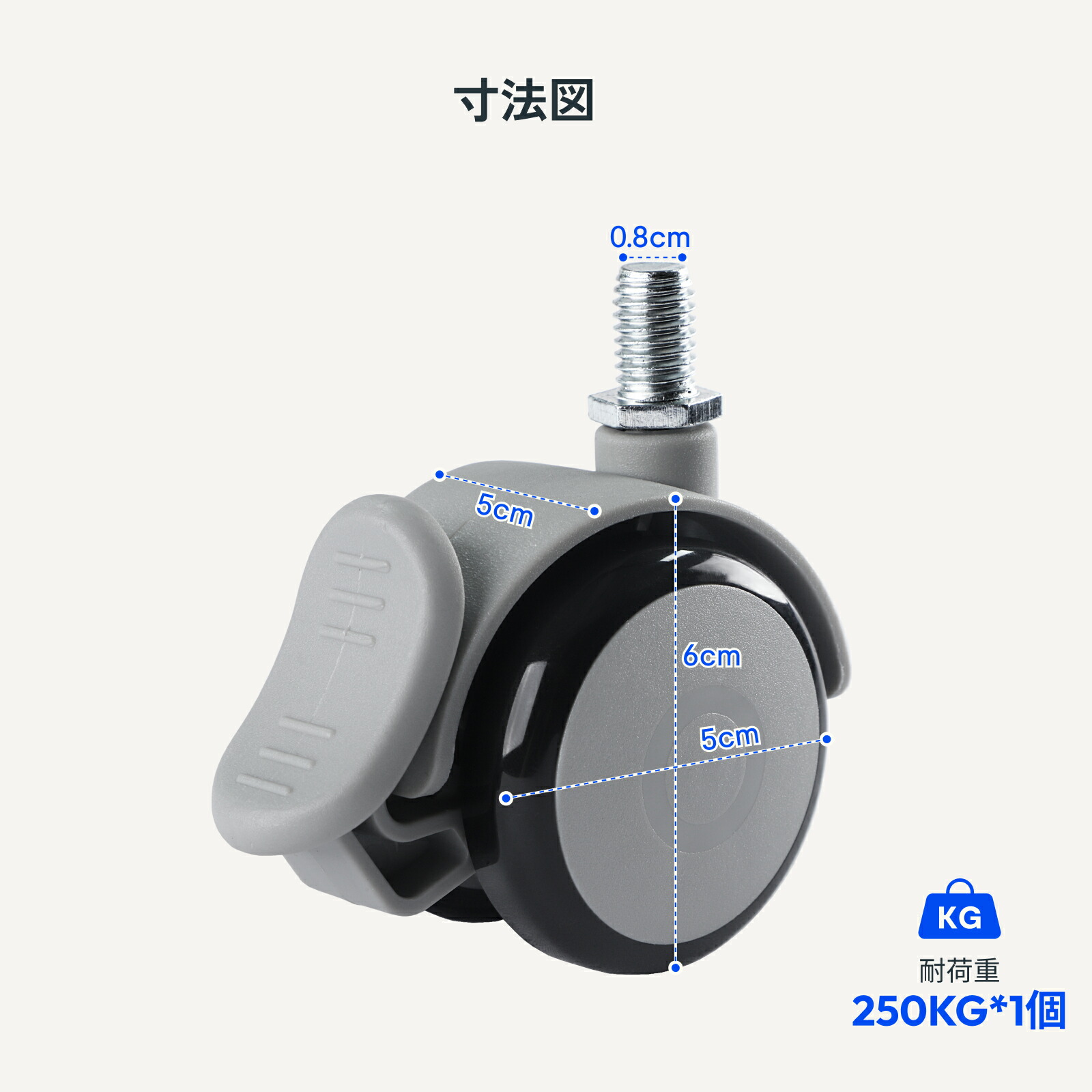 楽天市場】Flexispot フレキシスポット ネジ式キャスター キャスター