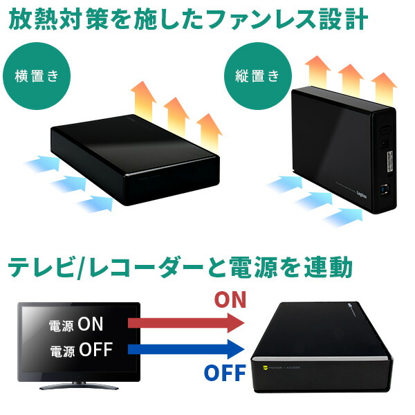 楽天市場】ロジテック SeeQVault 対応 ハードディスク 4TB 外付け HDD