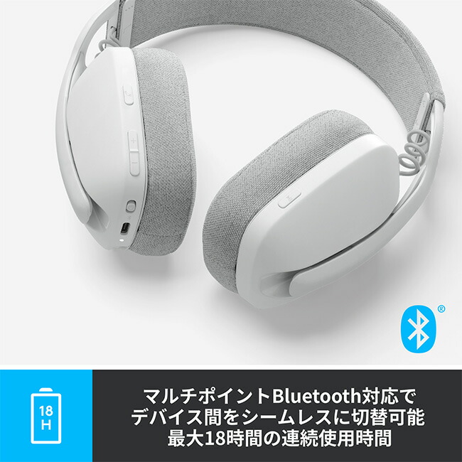楽天市場】ロジクール ワイヤレスヘッドフォン ZONE VIBE 100