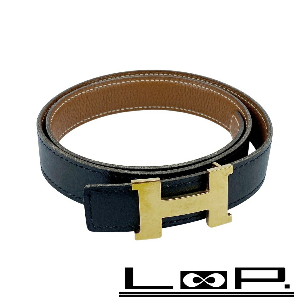 楽天市場】極美品 HERMES エルメス Hベルト コンスタンス ブルージーン