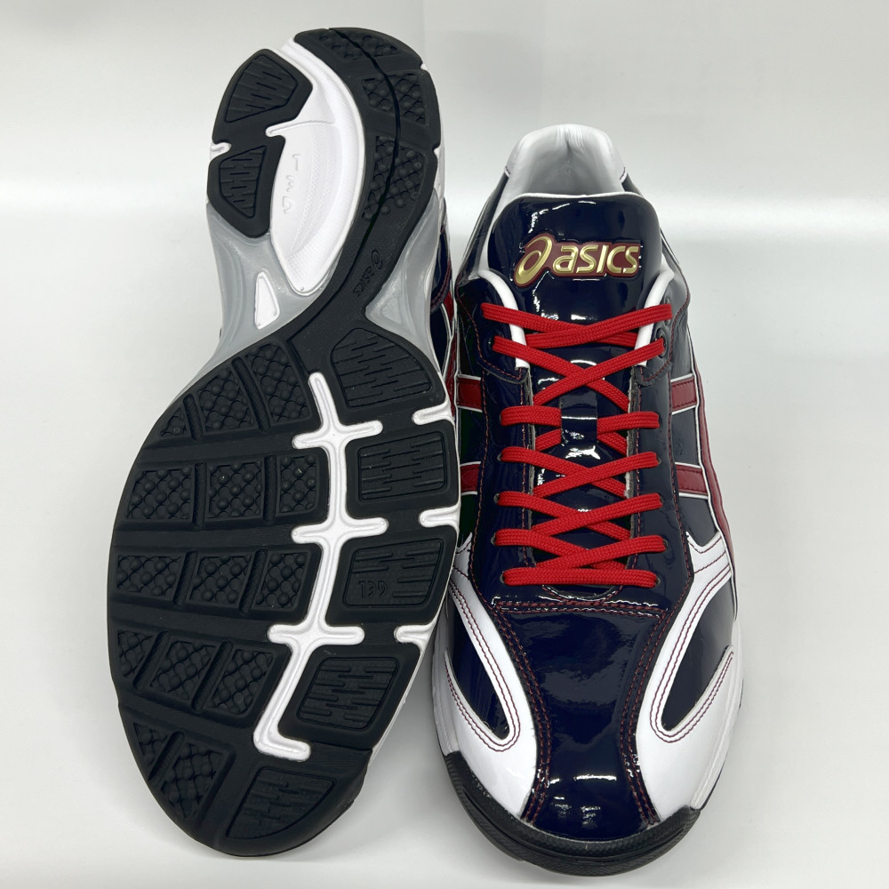 楽天市場】【サイズ交換送料無料】ネイビー×ワインレッド アシックス