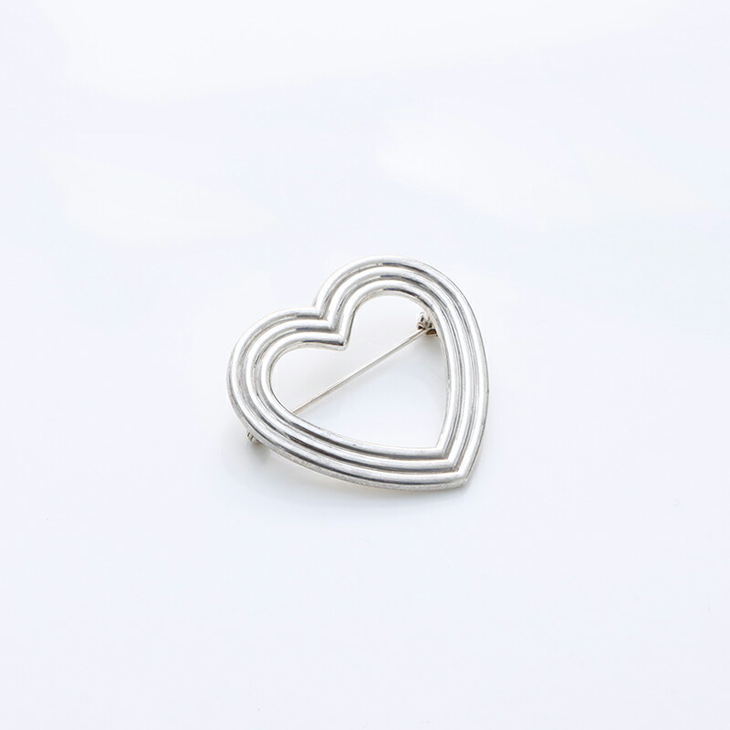 楽天市場】ティファニー TIFFANY&Co. ハート ブローチ シルバー WS7562