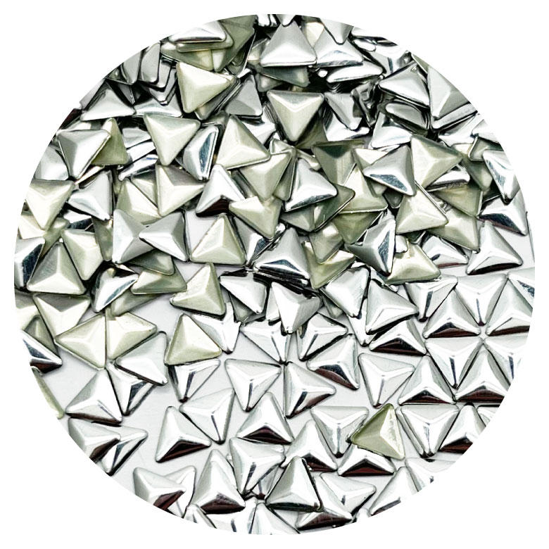 楽天市場】アルミ製 スタッズ 三角ピラミッド型 10粒 ☆クリックポスト