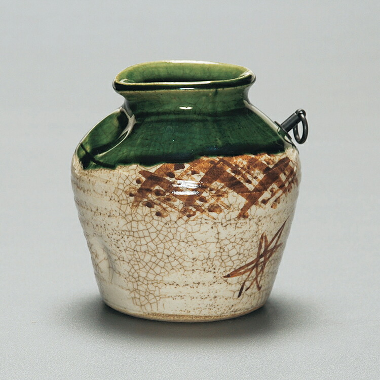 楽天市場】うずくまる花入 蹲る花入 織部 志野 黄瀬戸 和陶作 茶道 花