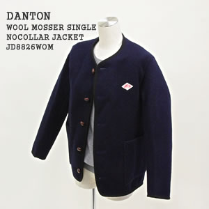 楽天市場】ダントン/DANTON ウールモッサシングルボタンノーカラー