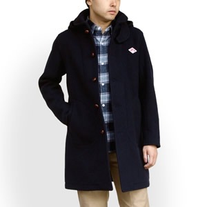 楽天市場】ダントン/DANTON ウールモッサフード付きコート メルトン