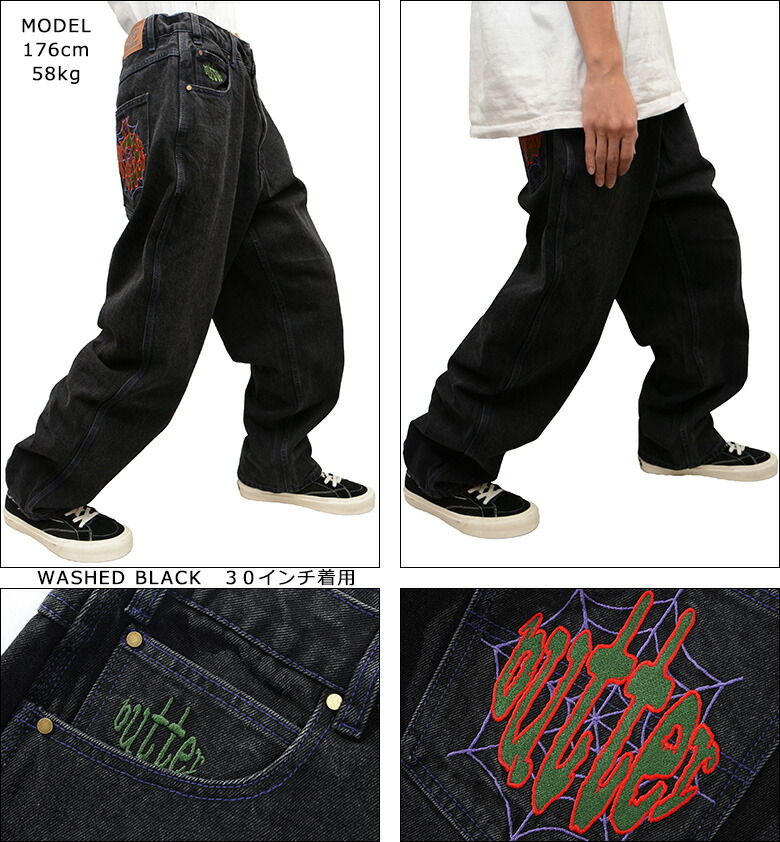 楽天市場】バターグッズ パンツ BUTTER GOODS SPIDER DENIM JEANS