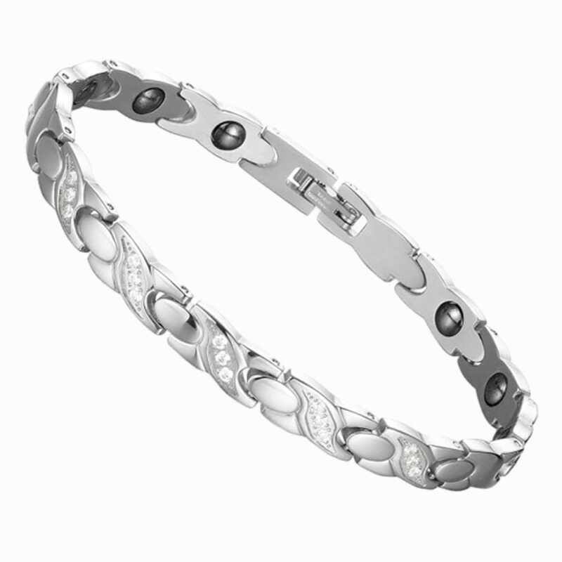 楽天市場】ゲルマニウム ブレスレット レディース 20cm 磁気