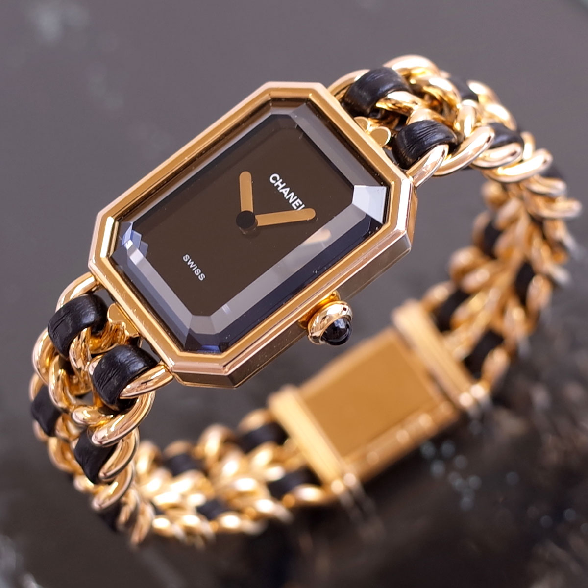 楽天市場】シャネル CHANEL プルミエール ブラック ゴールド H0001 M