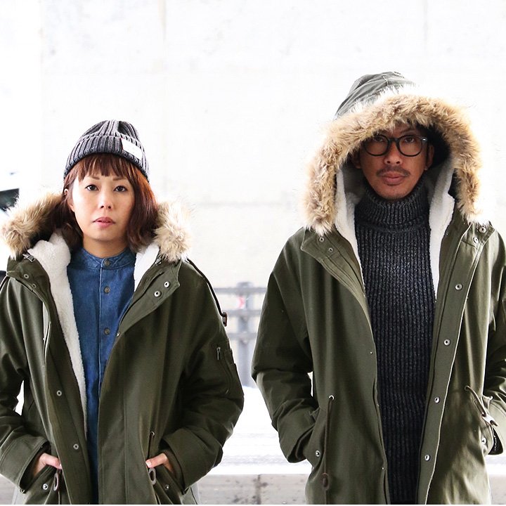 楽天市場】コート モッズコート ミリタリー ロング 裏ボア 3WAY