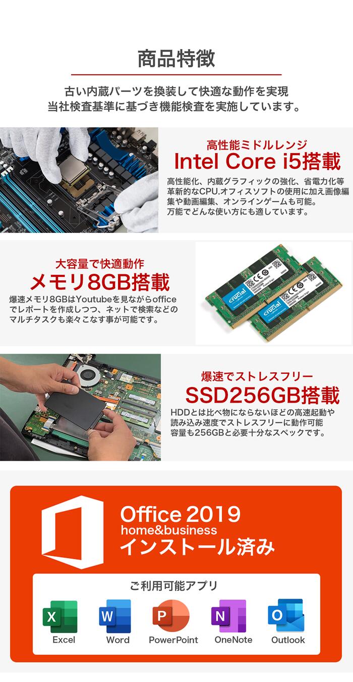 楽天市場】10世代CPU×フルHD×超軽量｜中古ノートパソコン Windows11