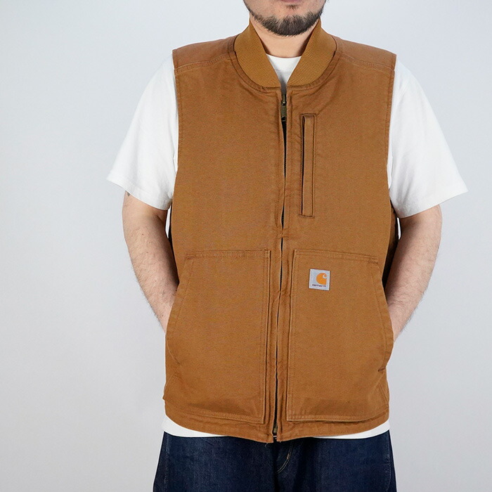 楽天市場】カーハート リブカラー ワークベスト CARHARTT LOOSE FIT