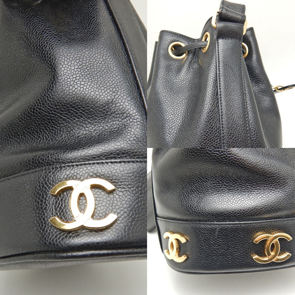 楽天市場】CHANEL シャネル 巾着ショルダーバッグ トリプルココ