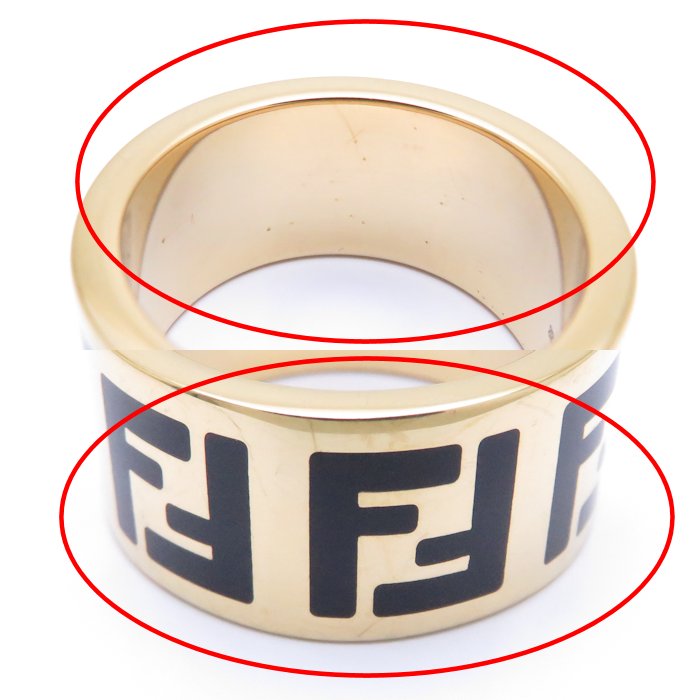 楽天市場】FENDI フェンディ リング FFロゴ リング サイズM 14号