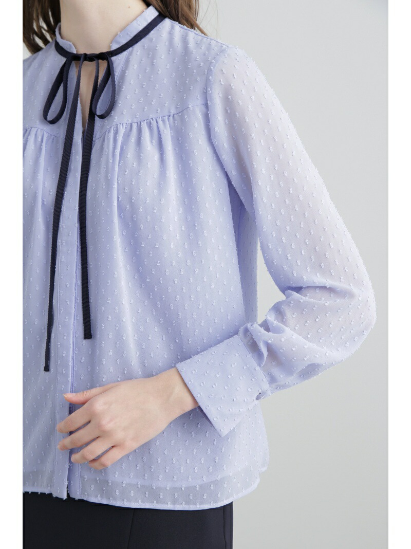 楽天市場】【SALE／50%OFF】◇カットジャカードリボンブラウス