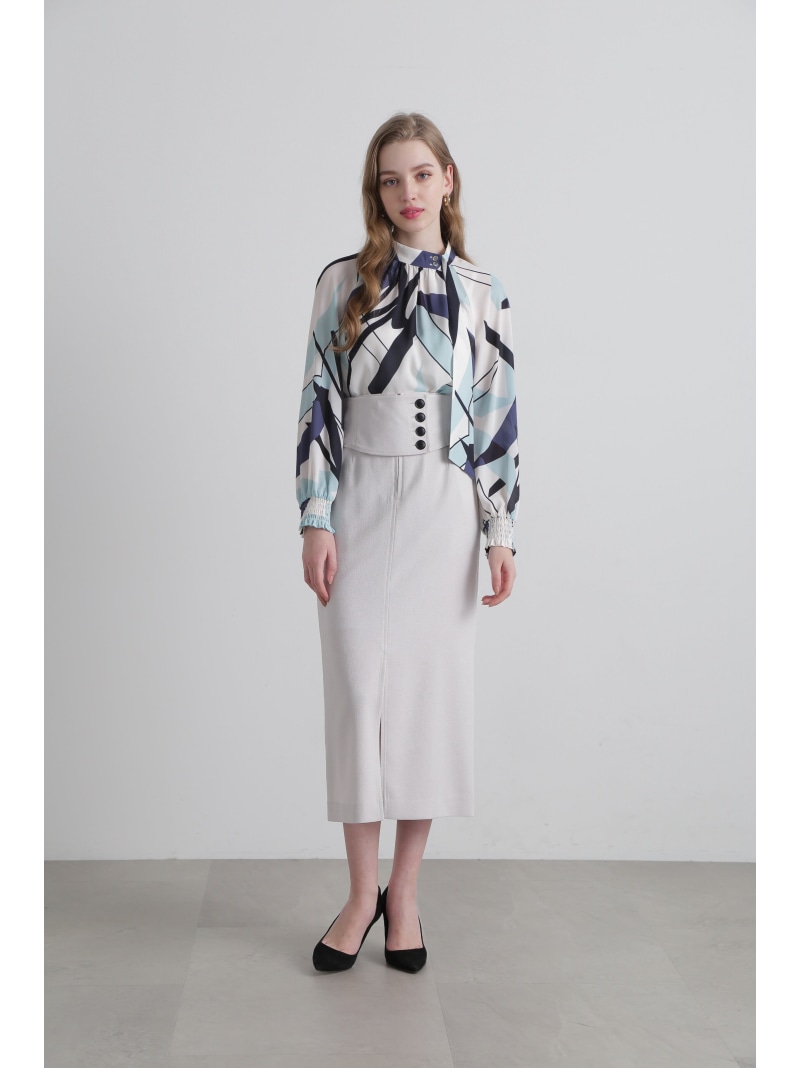 楽天市場】【SALE／50%OFF】◇ジオメトリックアートプリントブラウス