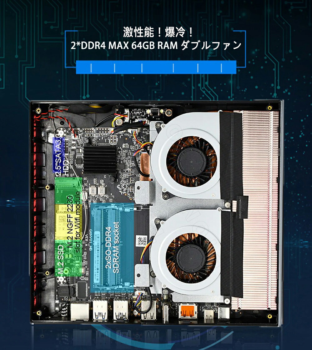 楽天市場】ミニパソコン ミニPC PC i5-9300h GTX1650 8GBメモリー