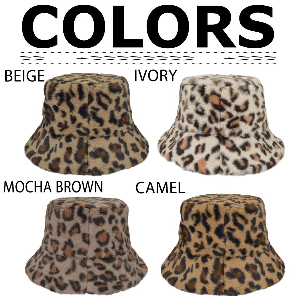 楽天市場】レオパード エコファー バケットハット レディース 秋冬