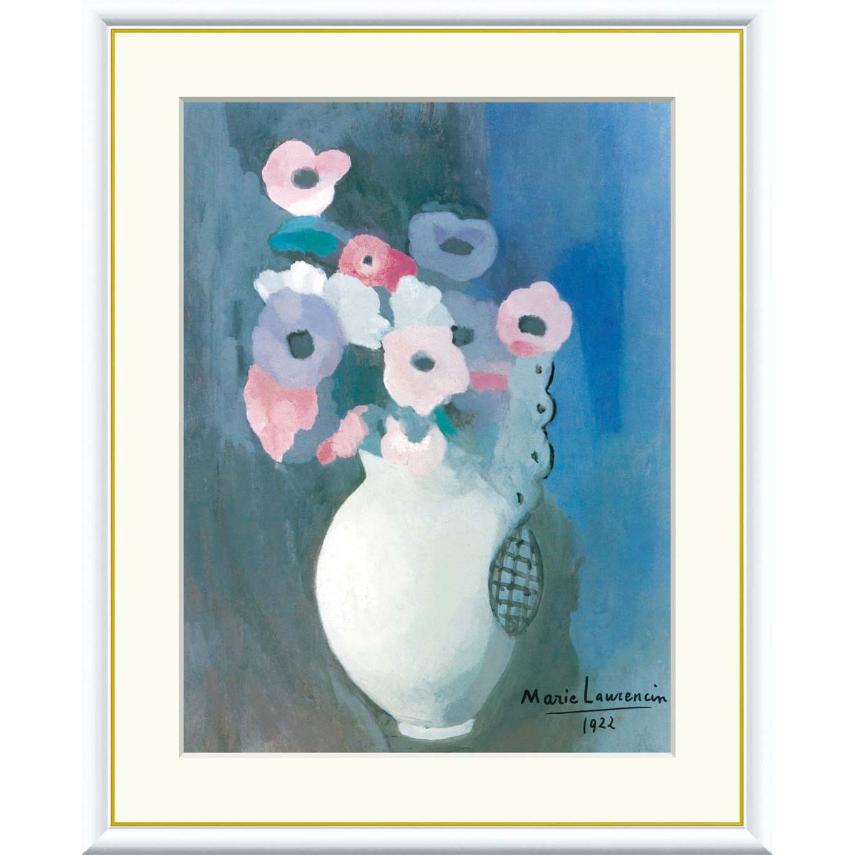 楽天市場】絵画 世界の名画 花 マリー・ローランサン 額入り