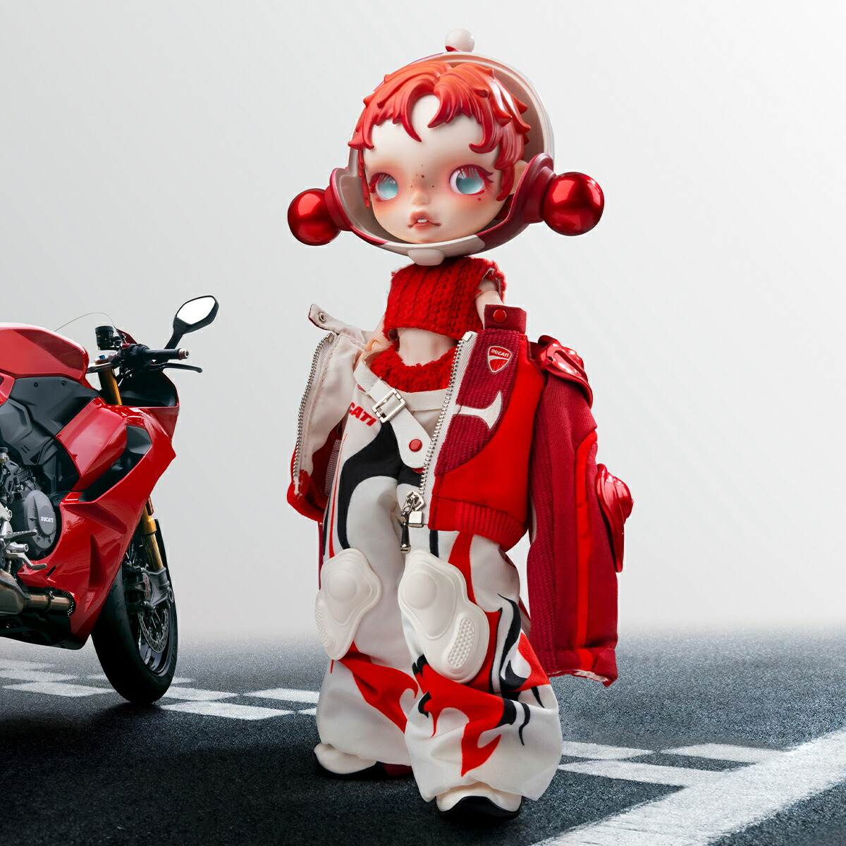 楽天市場】SKULLPANDA × DUCATI 1/6 アクションフィギュア : POP MART