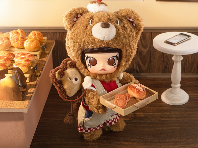 楽天市場】MOLLY Bear Bread 1/8 アクションフィギュア : POP MART